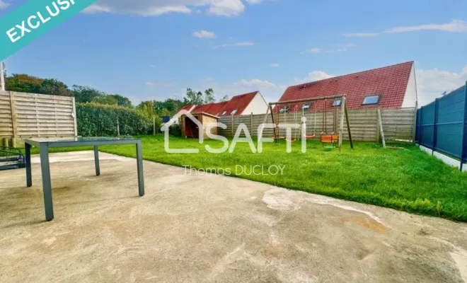 Vente d'une maison récente avec jardin à Saint-Etienne-au-Mont, Licques, Thomas et Catherine Immobilier by SAFTI